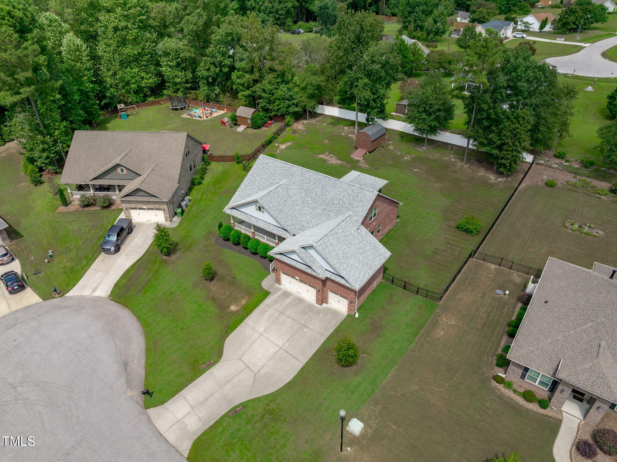 90 Cypress Ridge Way. Willow Spring, NC 27592 - Photo 49 of 52 Cul-de-sac lot, fenced backyard, expansive driveway.