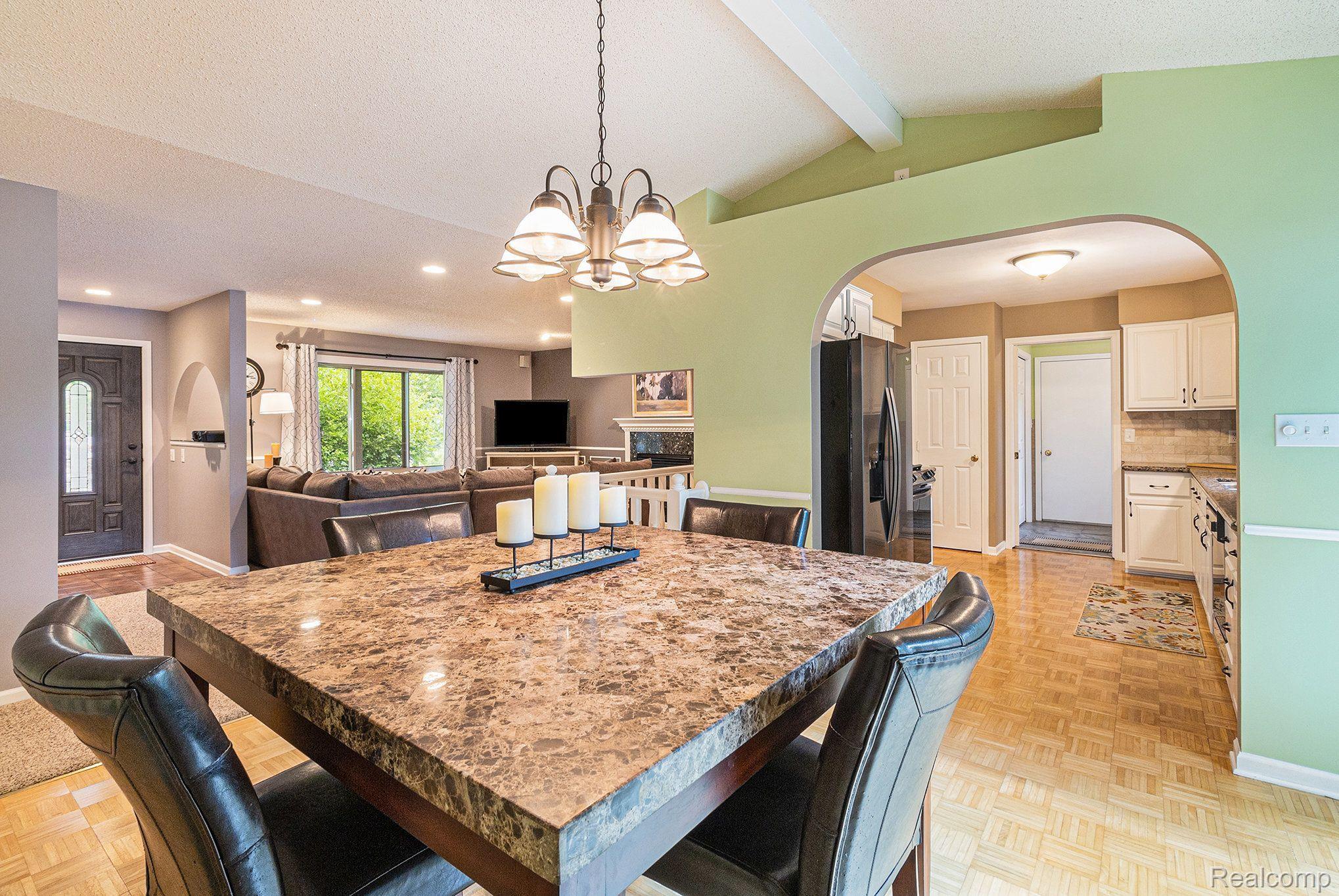 1746 Ridge Road White Lake, MI 48383 - Photo 10 of 39 View from Dining Room into Great Room & Kitchen