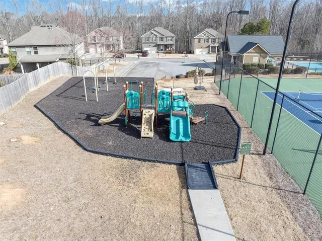 a view of dining room with furniture