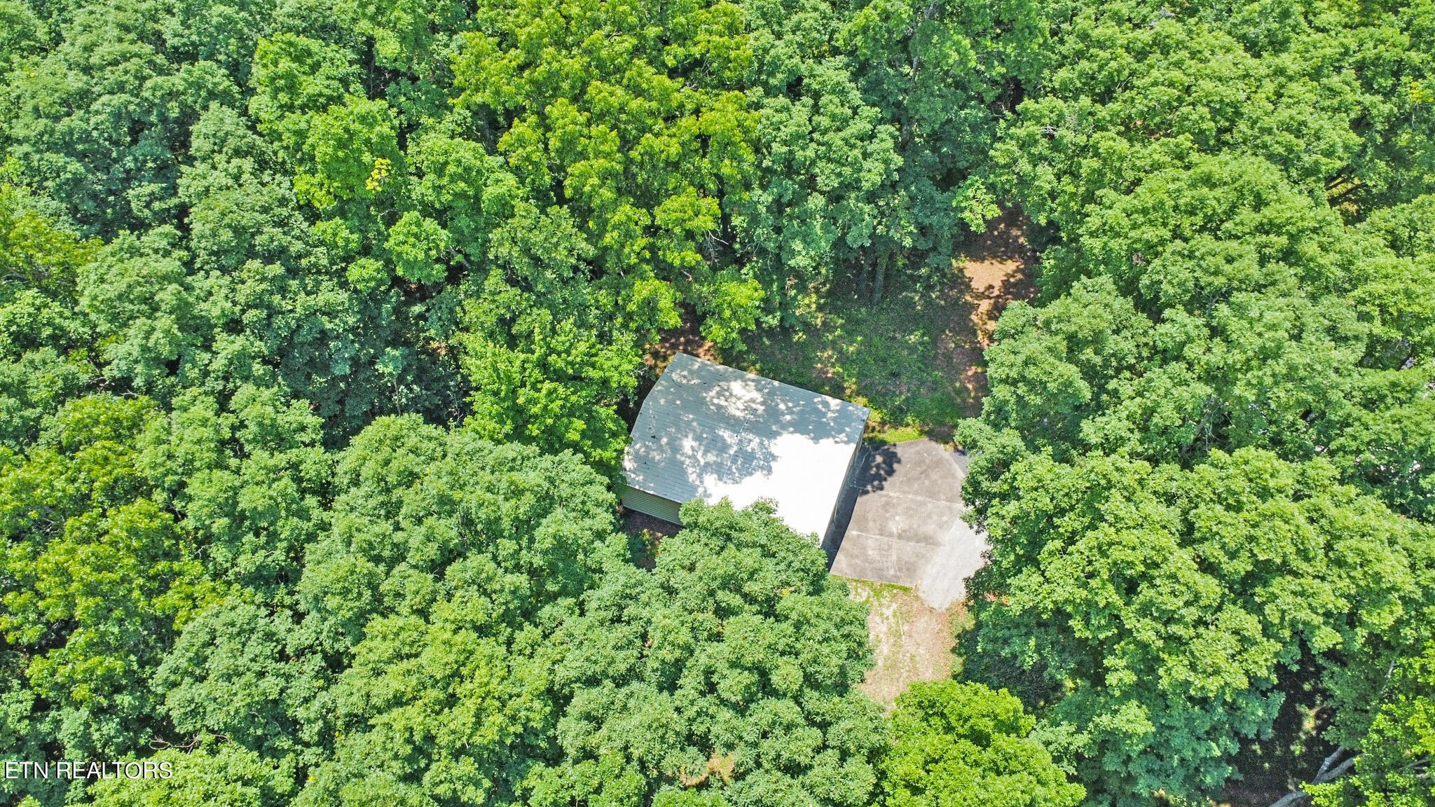1620 Bell Road Crossville, TN 38571 - Photo 48 of 54 an aerial view of a house with a yard and large trees
