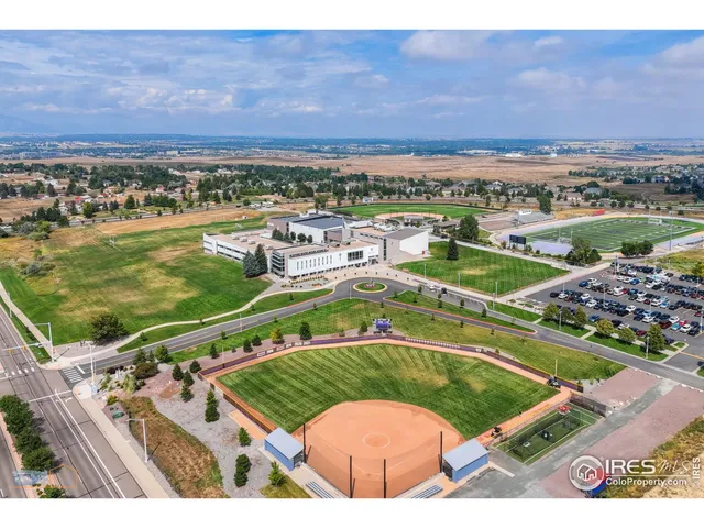 an aerial view of a city