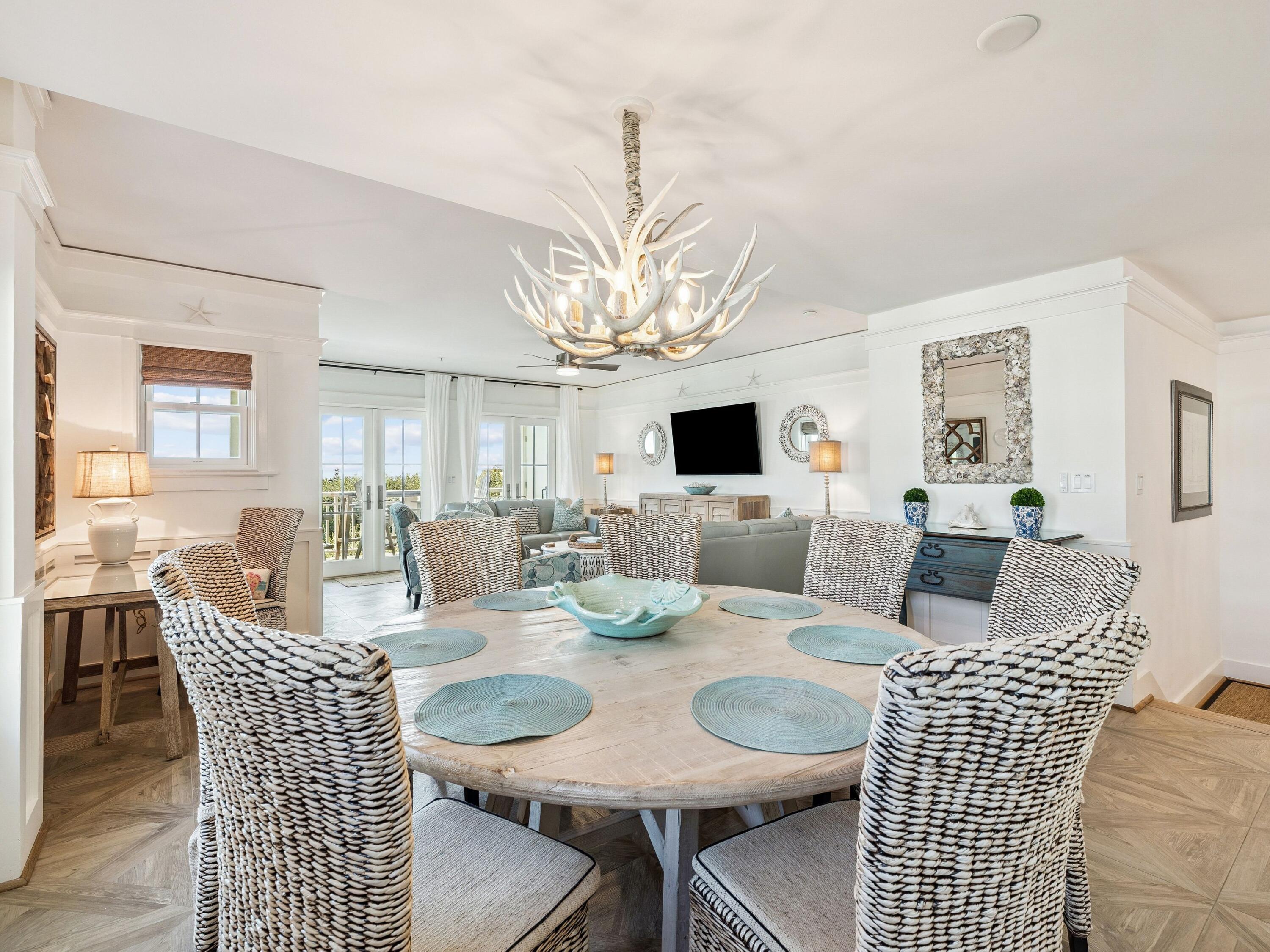 1848 East County Highway 30A, Unit 2 Santa Rosa Beach, FL 32459 - Photo 17 of 37 a view of a dining room with furniture