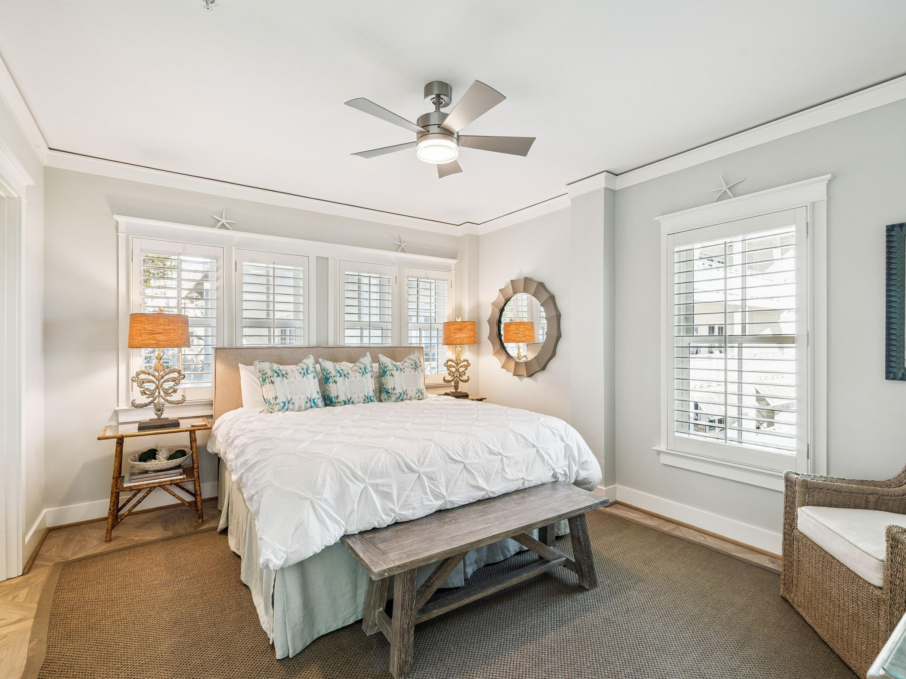 1848 East County Highway 30A, Unit 2 Santa Rosa Beach, FL 32459 - Photo 27 of 37 a bedroom with a bed and a window