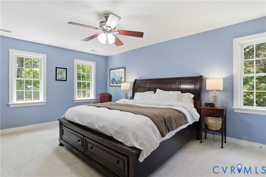 1570 Rock Castle Road Goochland, VA 23063 - Photo 26 of 53 Newer Carpet in primary bedroom room featuring lig