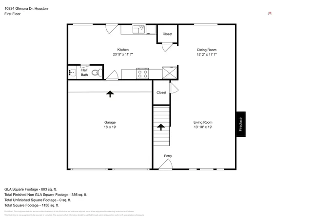 $2,100 | 10834 Glenora Drive, Houston, TX 77065