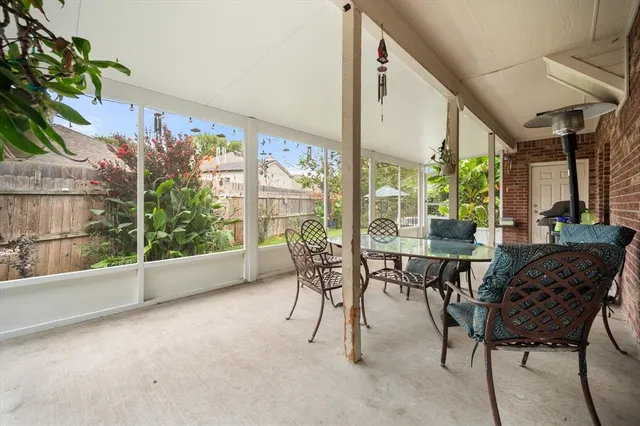 a room with furniture