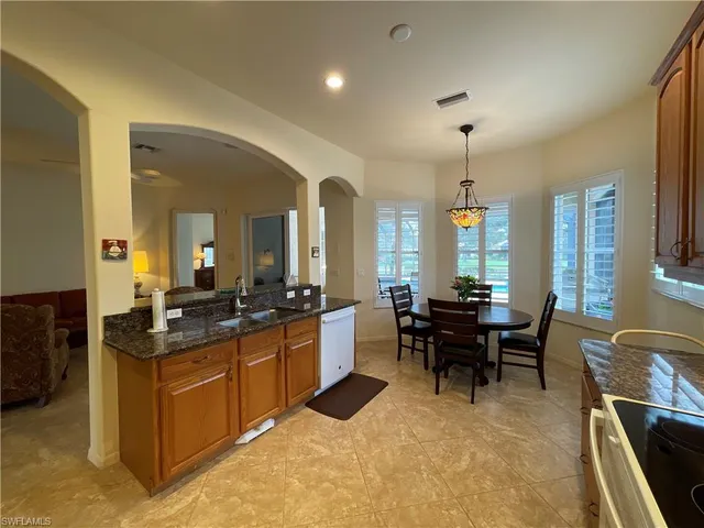a kitchen with lots of counter top space