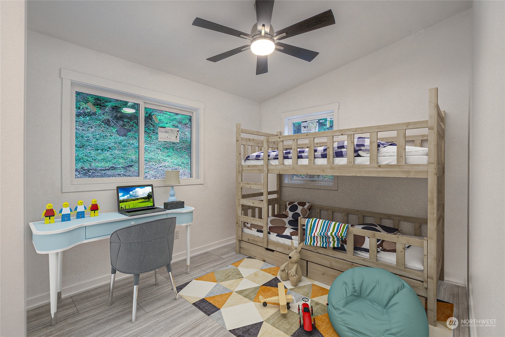 2567 Raccoon Point Road Orcas Island, WA 98245 - Photo 21 of 40 a living room with lots of furniture and a wooden floor