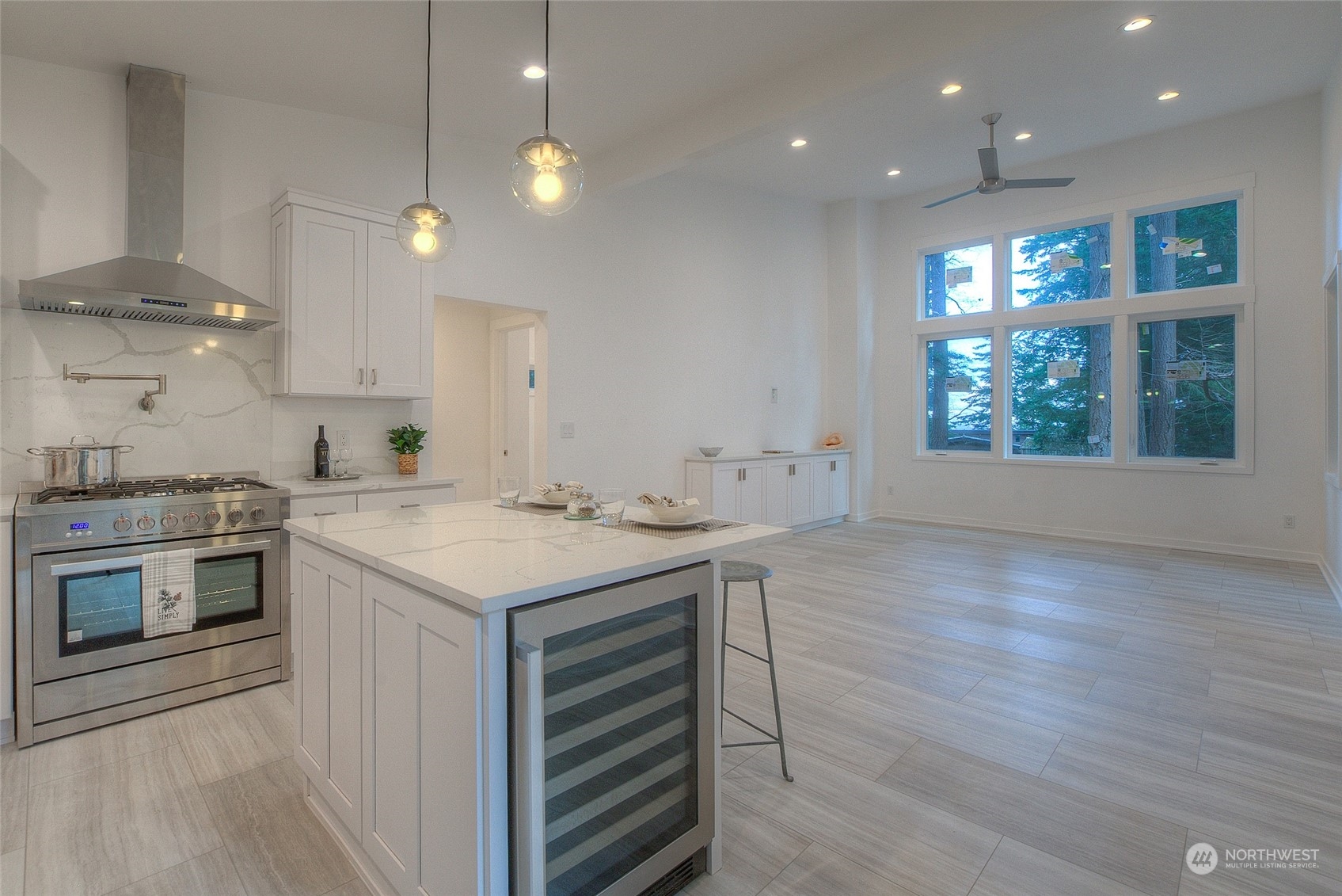 2567 Raccoon Point Road Orcas Island, WA 98245 - Photo 8 of 40 a kitchen with a stove and a sink