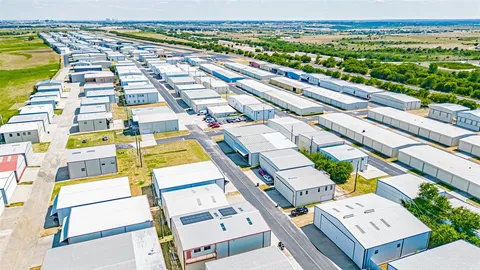 an aerial view of a city