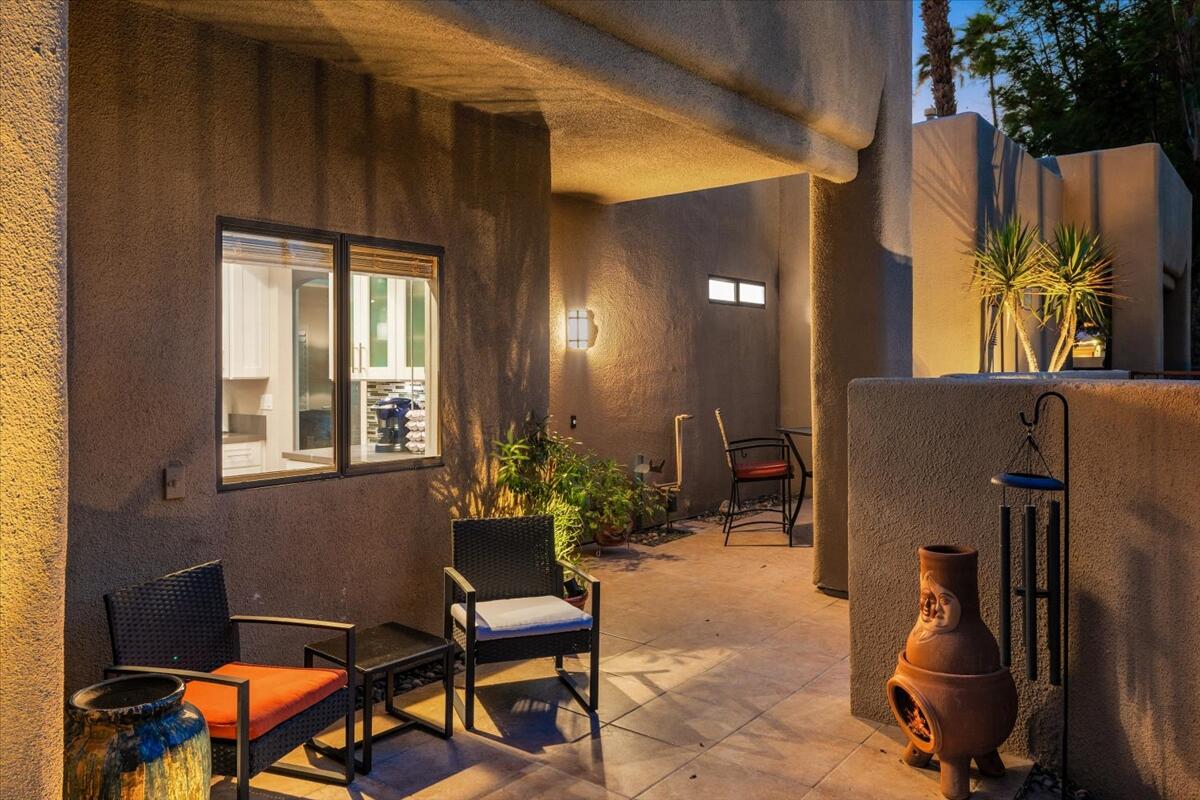 67527 North Portales Drive Cathedral City, CA 92234 - Photo 31 of 47 a view of a house with patio outdoor seating space