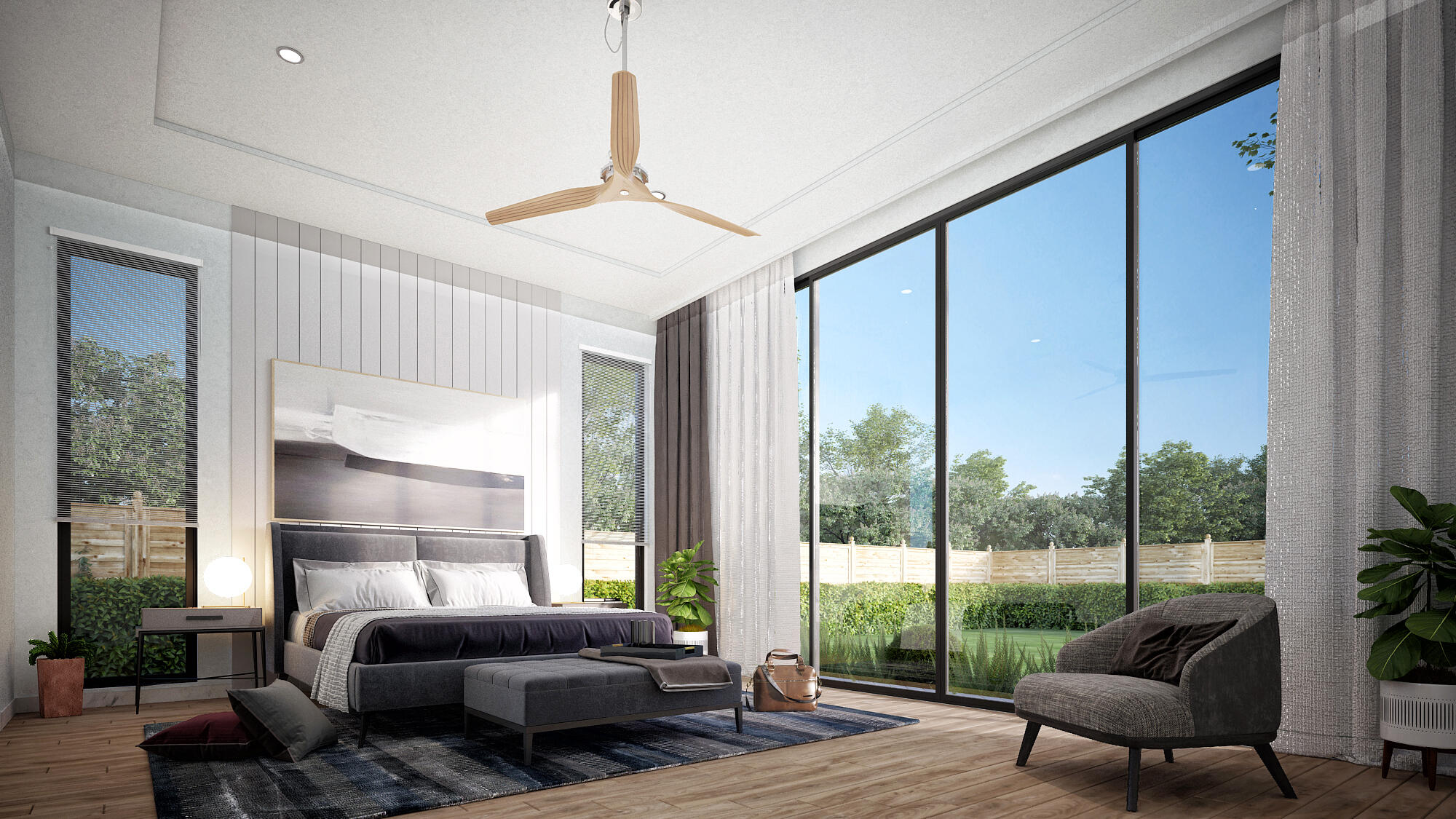 10 Bamboo Lane Jupiter, FL 33458 - Photo 7 of 14 a bedroom with furniture and a large window