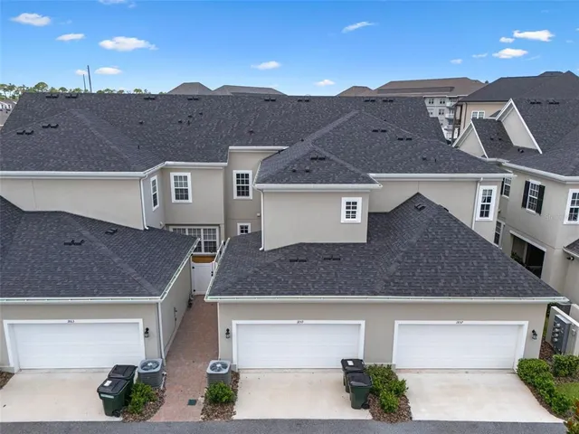 a aerial view of a house