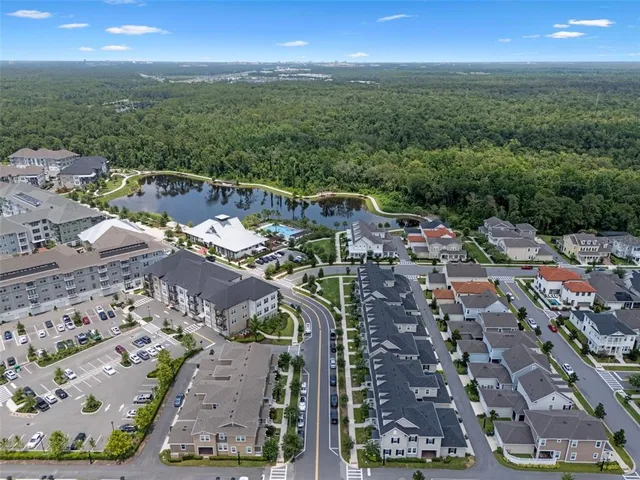 a view of a city with an ocean