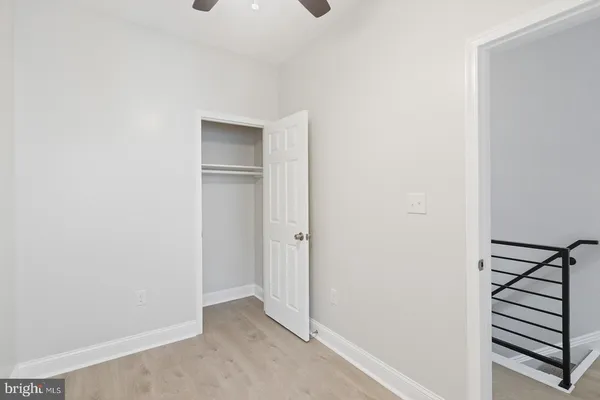 a view of a room with closet