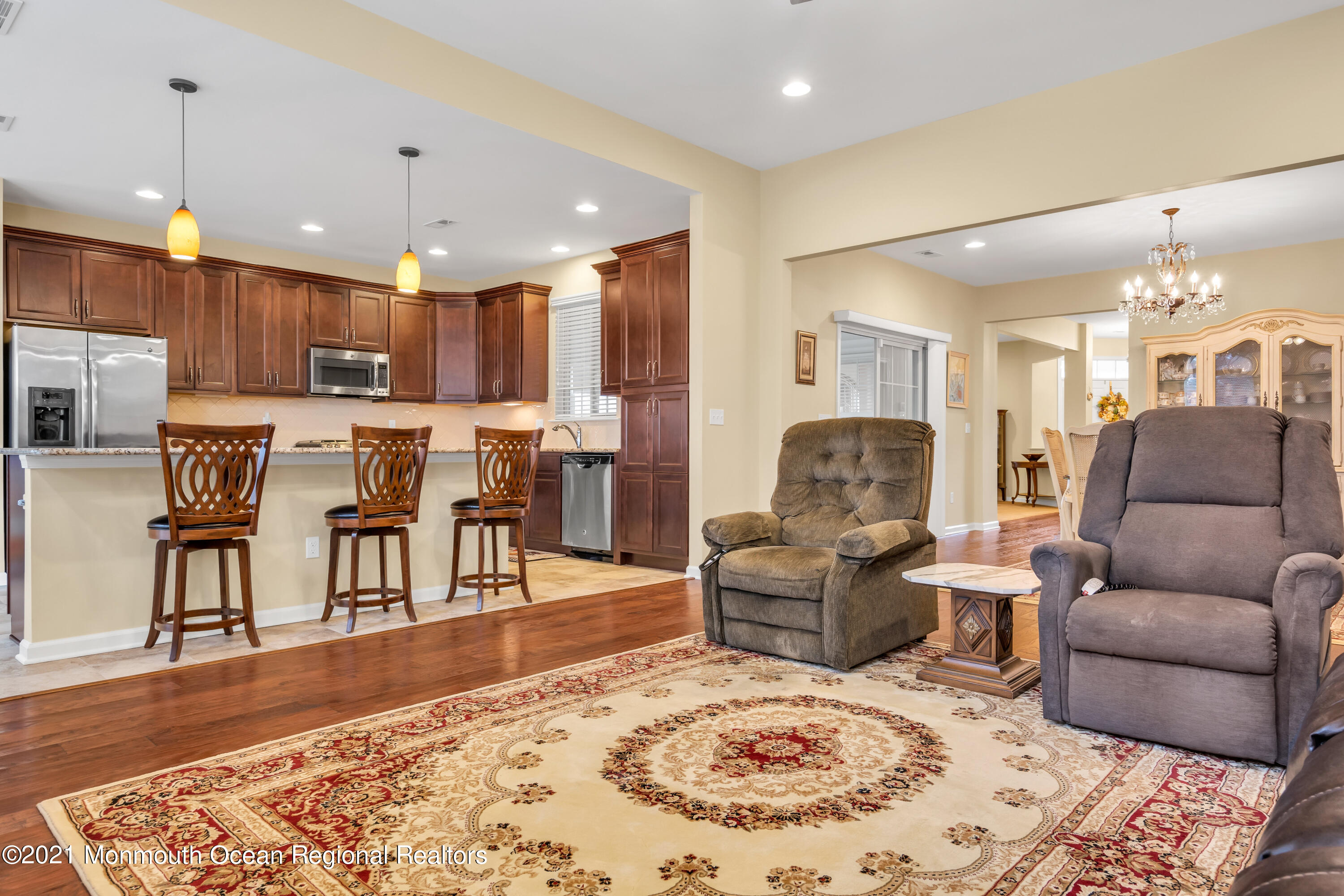 124 Heritage Point Boulevard Barnegat, NJ 08005 - Photo 33 of 56 a living room with furniture and kitchen view