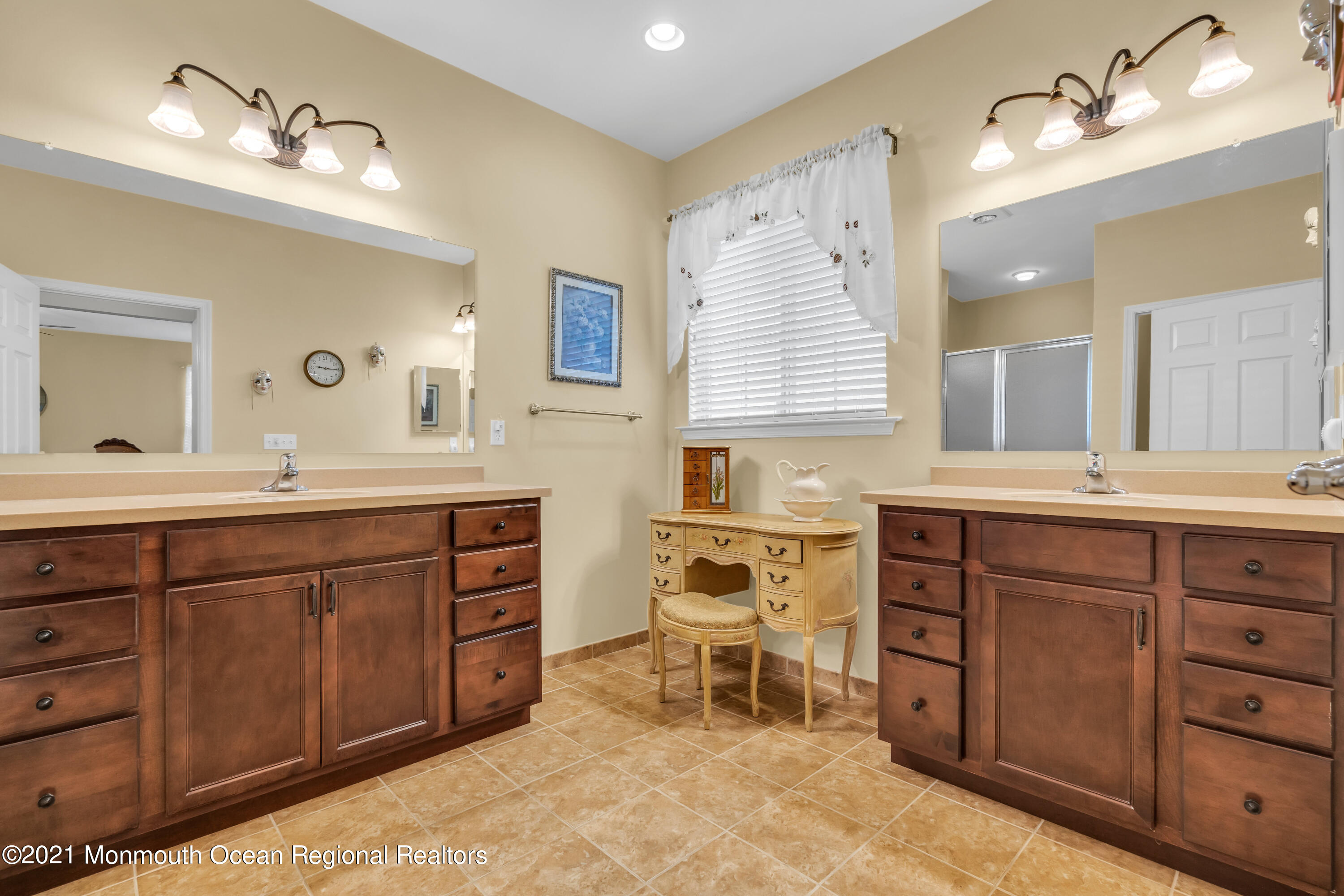 124 Heritage Point Boulevard Barnegat, NJ 08005 - Photo 39 of 56 a spacious bathroom with a double vanity sink double and mirror