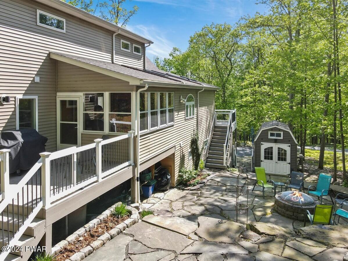 1077 Mustang Road Lake Ariel, PA 18436 - Photo 44 of 68 Back deck & Garden House