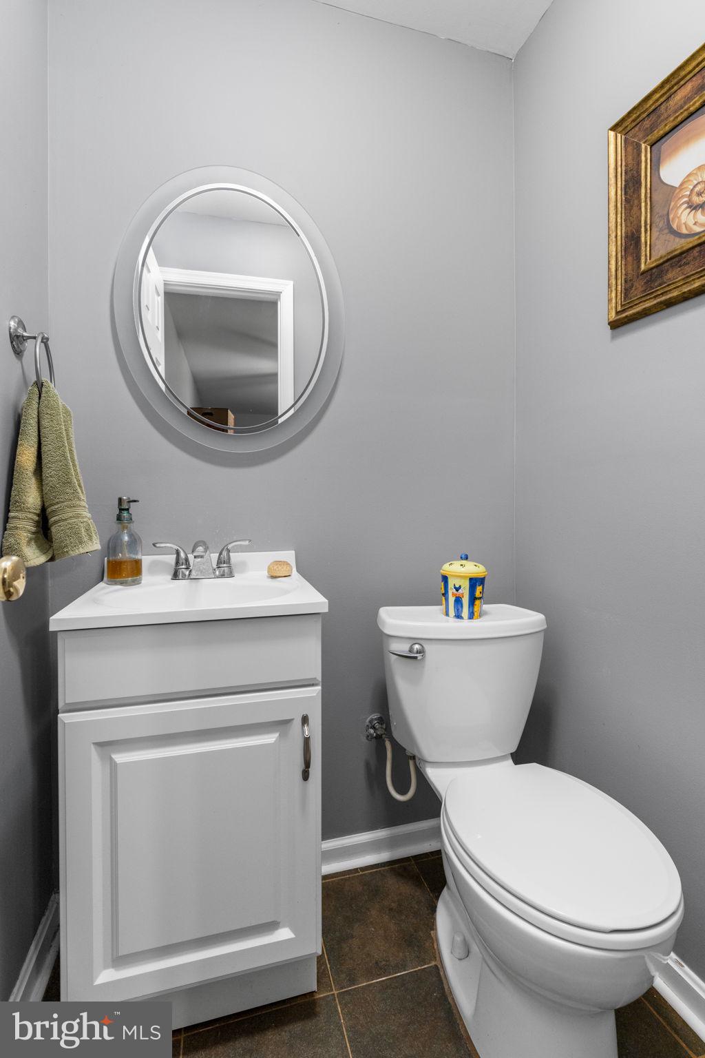 9178 Hannah Dustin Catlett, VA 20119 - Photo 34 of 54 a bathroom with a toilet sink and mirror