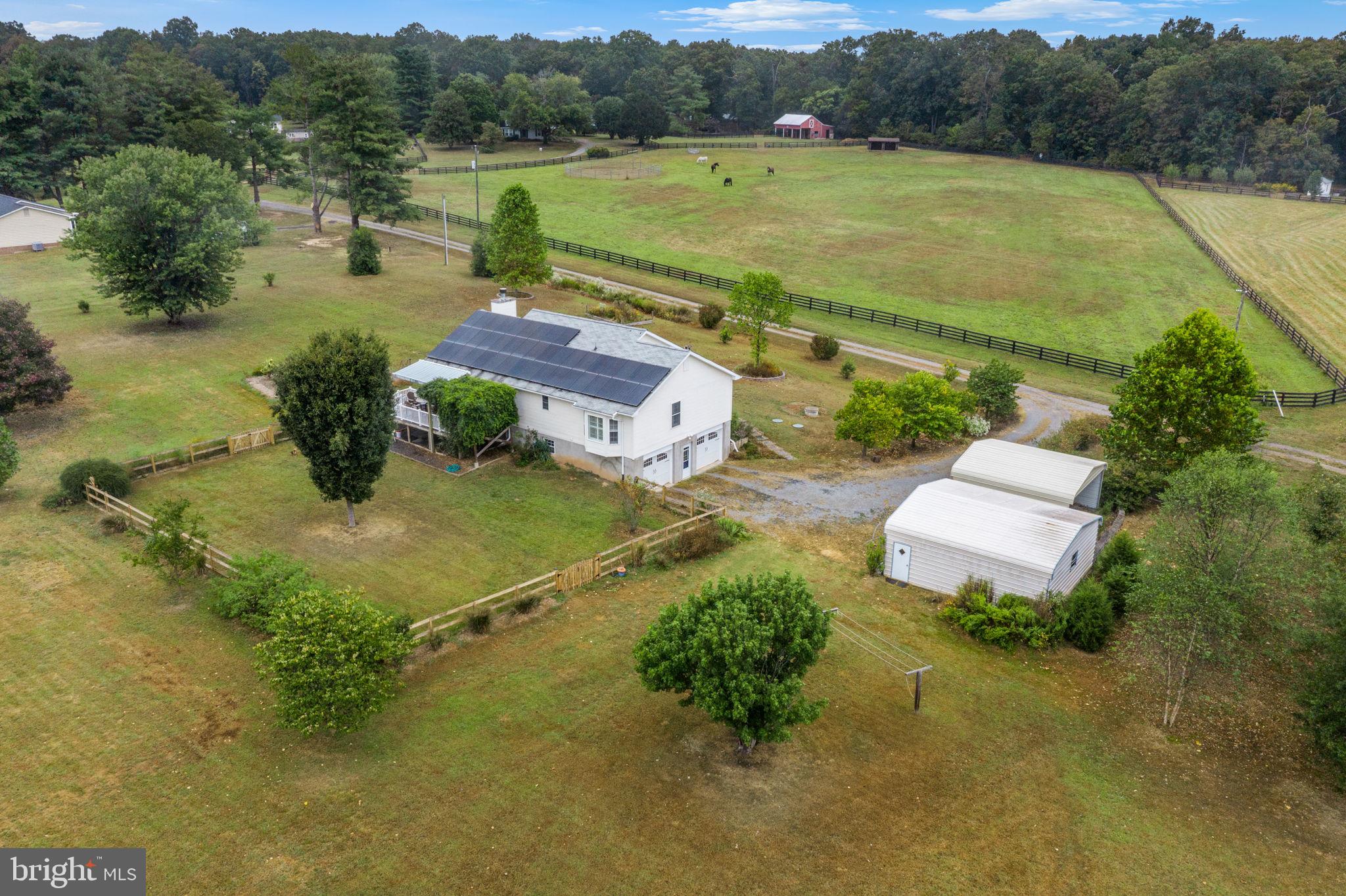 9178 Hannah Dustin Catlett, VA 20119 - Photo 39 of 54 an aerial view of a house with garden space and street view