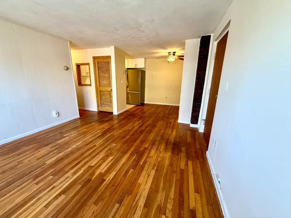 a view of wooden floor in a room