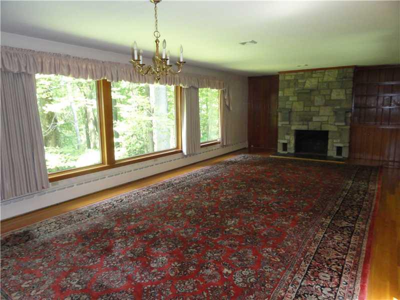 1500 Freeport Road Mars, PA 16046 - Photo 5 of 24 Living Room. Spacious Living Room with awesome view from windows. Bright and open. Beautiful stone fireplace