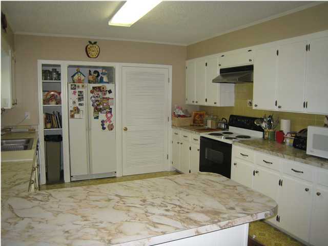 1517 Hester Church Road Baker, FL 32531 - Photo 7 of 28 a kitchen with granite countertop a sink cabinets and stainless steel appliances