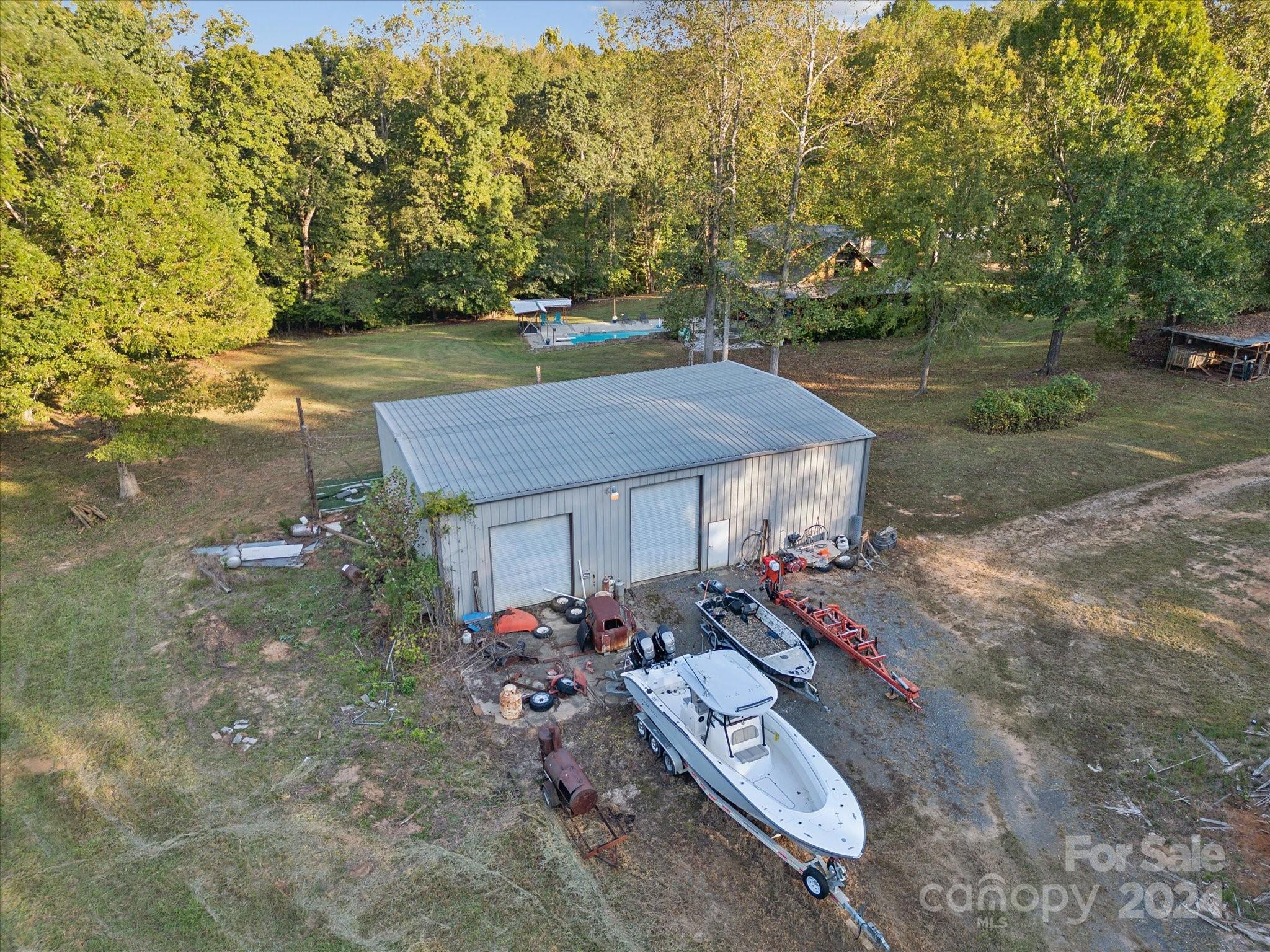 674 Ormond Road York, SC 29745 - Photo 46 of 48 an aerial view of a house with a yard basket ball court and outdoor seating