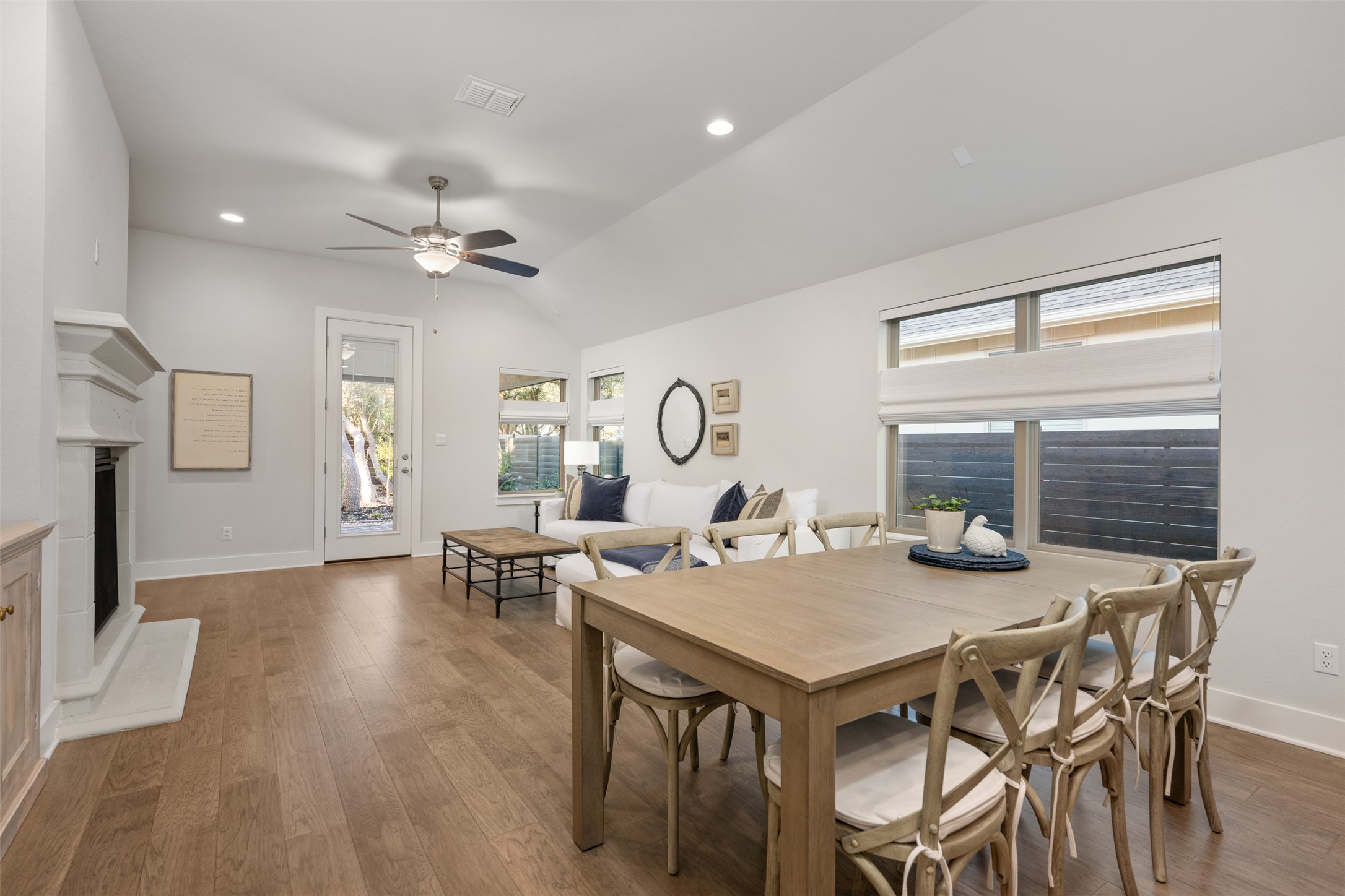 418 Raleigh Drive Georgetown, TX 78633 - Photo 17 of 39 a view of a dining room with furniture and a chandelier