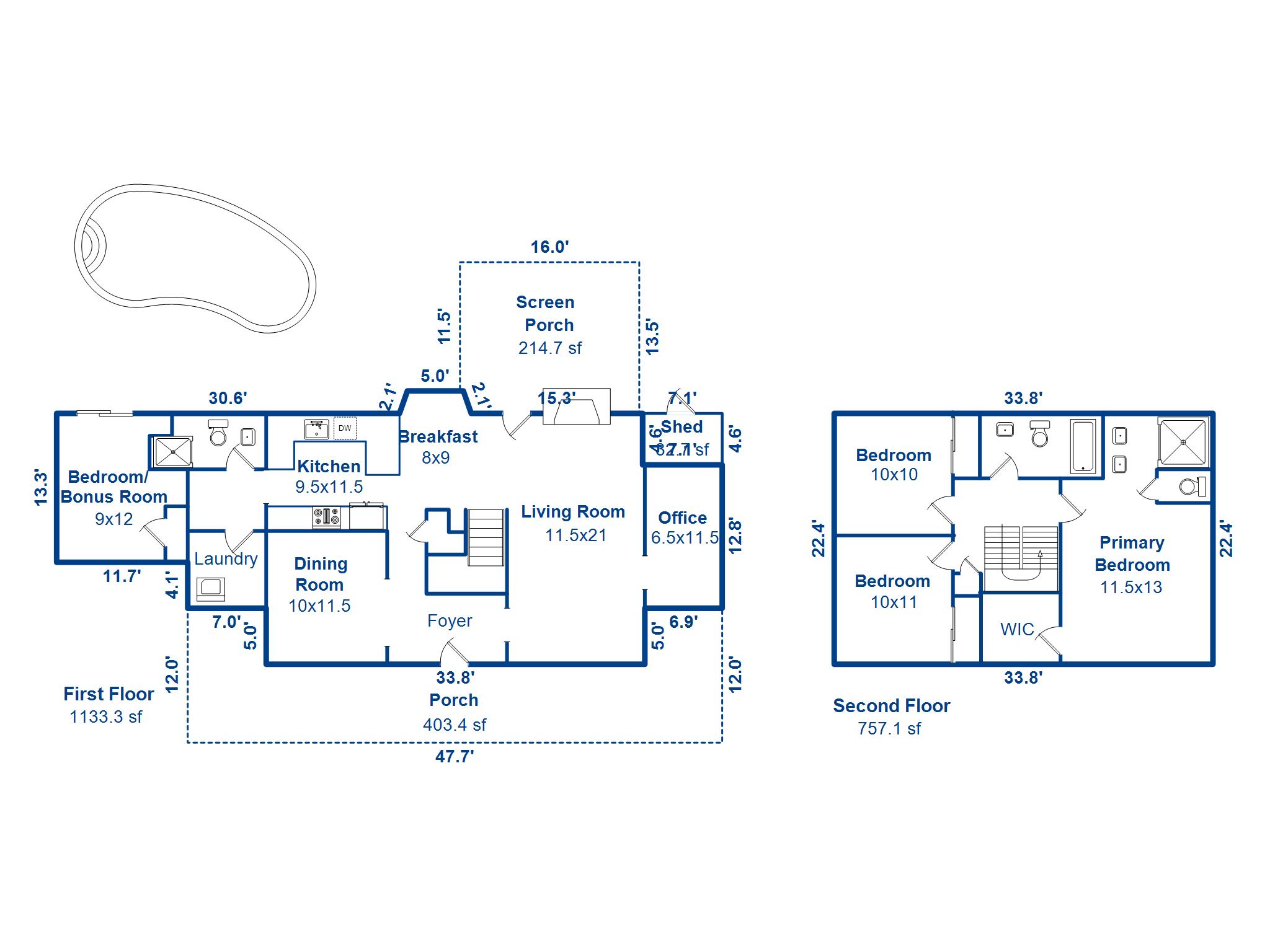 743 Gypsy Lane Mount Pleasant, SC 29464 - Photo 38 of 38 Floorplan