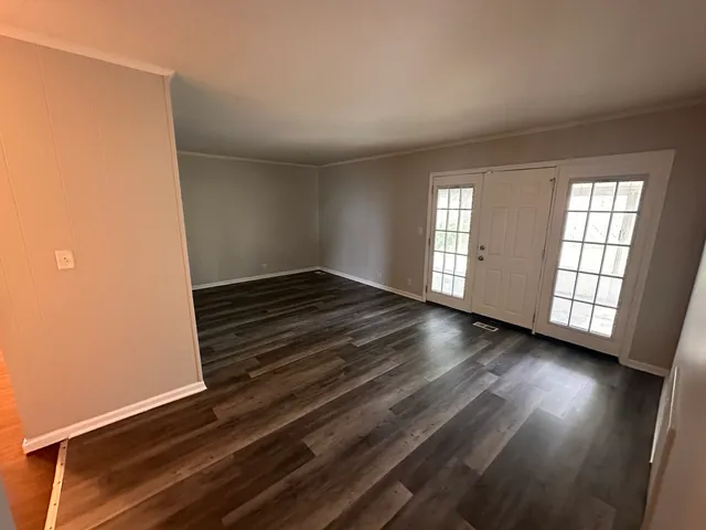 wooden floor in an empty room