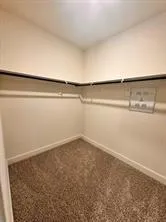 an empty room with an ocean view