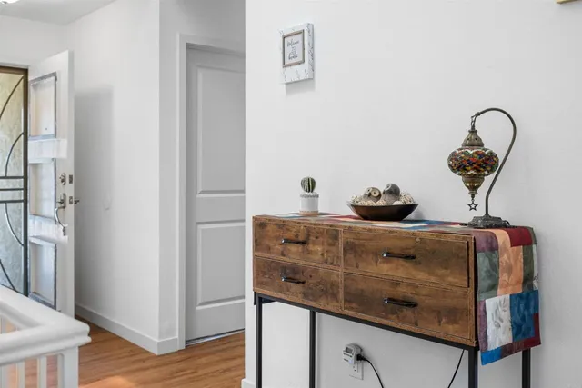 a close view of dresser