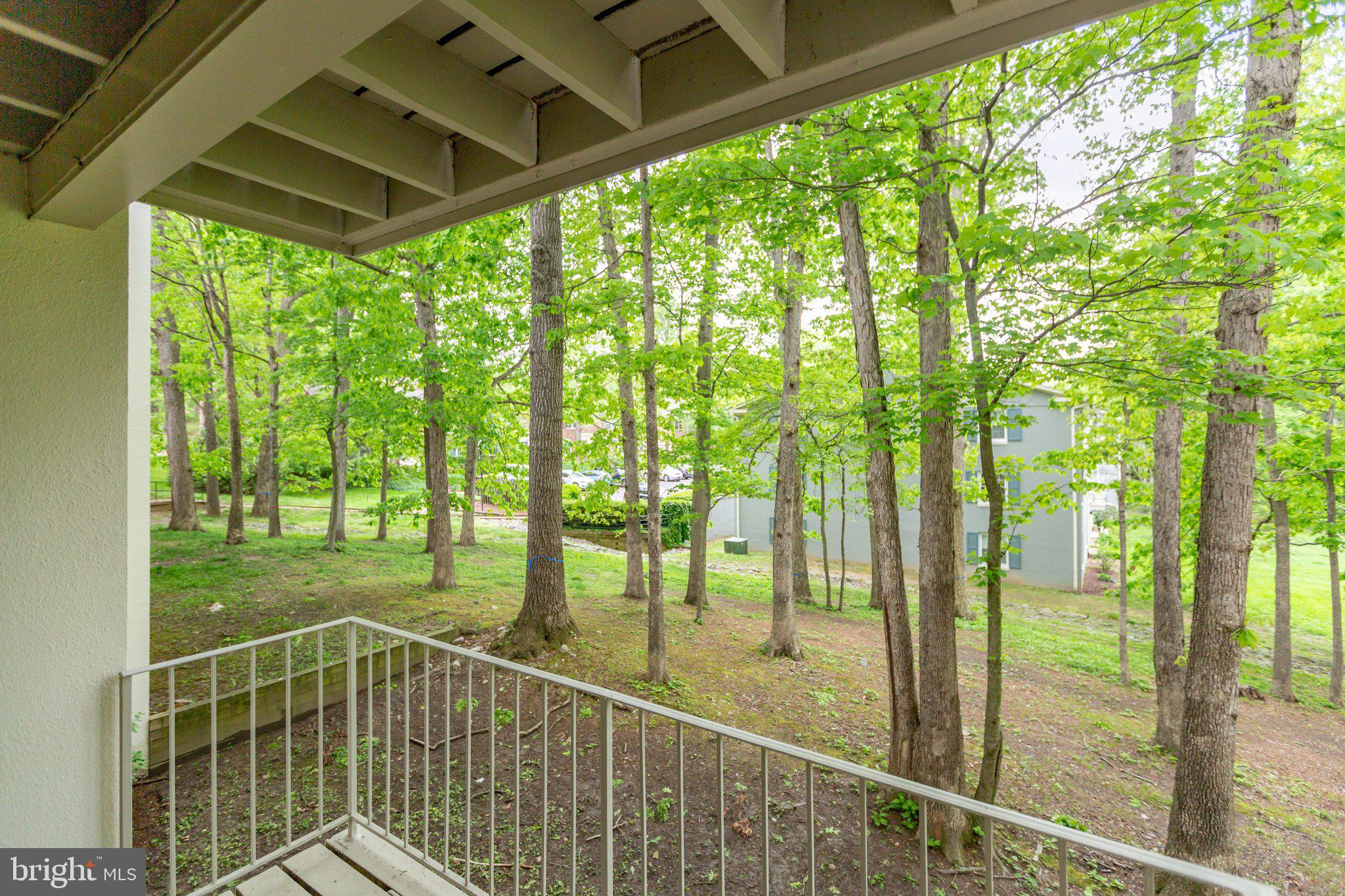 5902 Kingsford Road, Unit 406 Springfield, VA 22152 - Photo 29 of 41 Balcony View that backs to trees