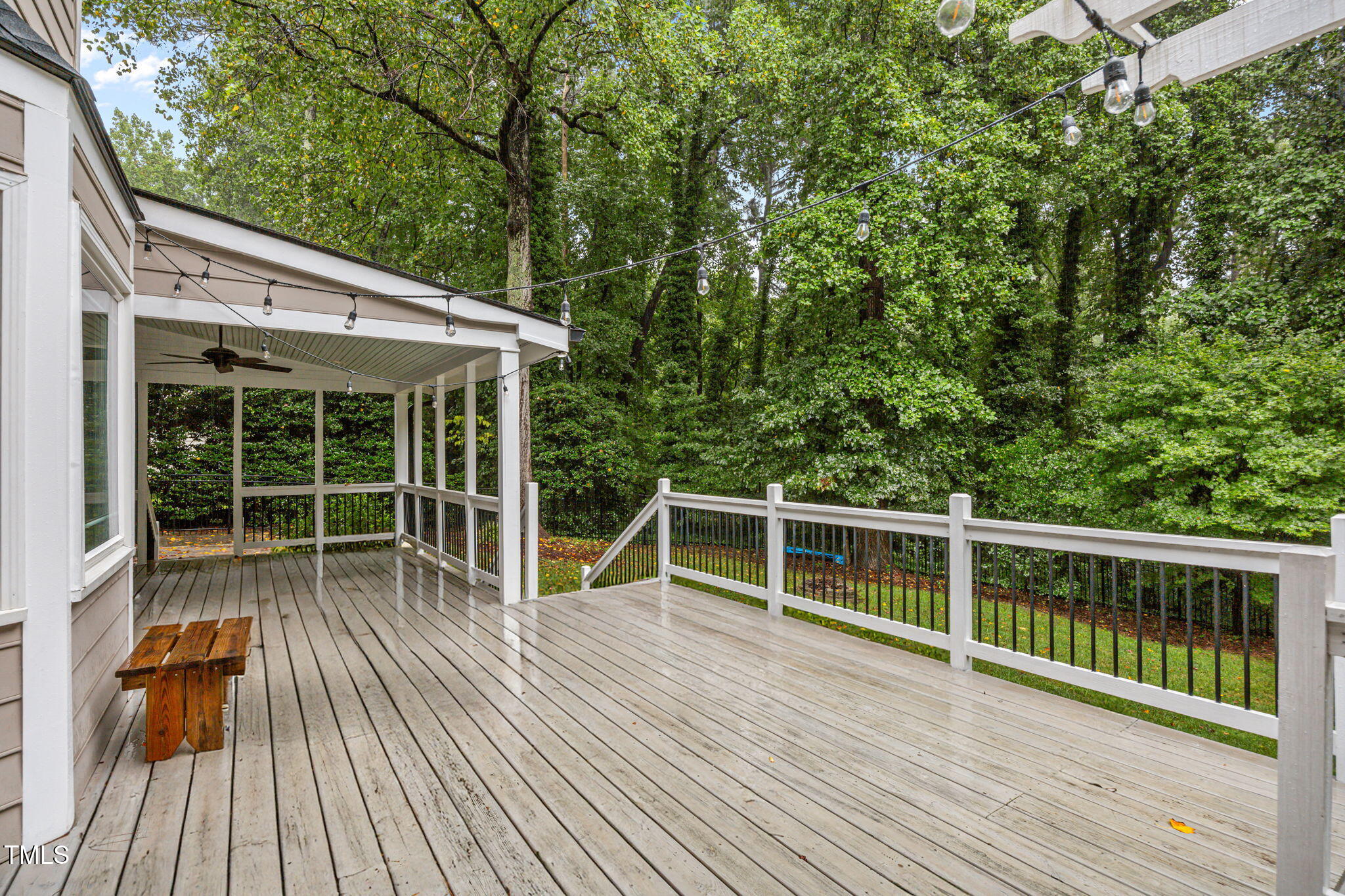 2204 Corberrie Lane Raleigh, NC 27613 - Photo 31 of 39 a view of roof deck with a large swimming pool and wooden floor