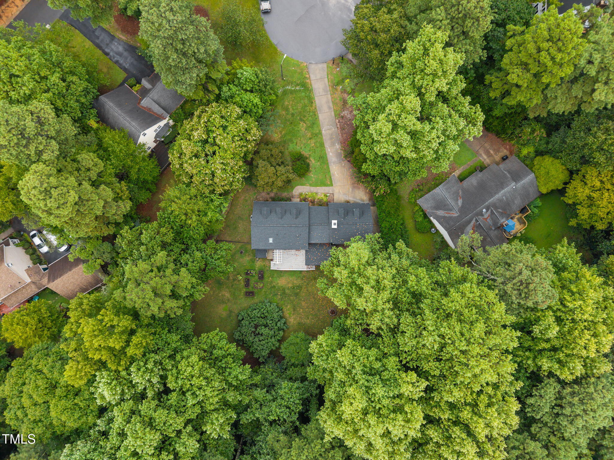 2204 Corberrie Lane Raleigh, NC 27613 - Photo 37 of 39 an aerial view of a house with outdoor space and street view
