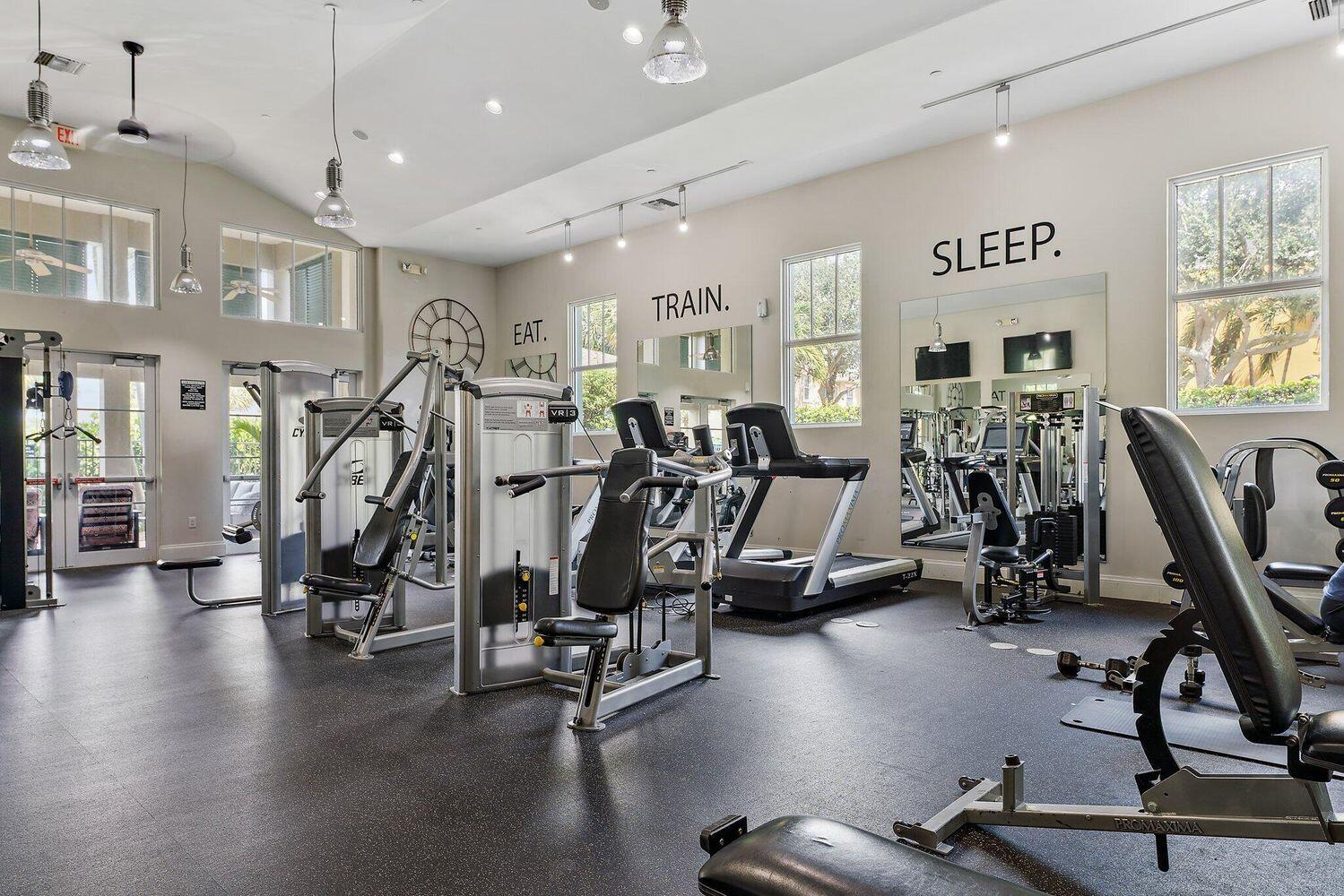 500 Pacific Grove Drive, Unit 8 West Palm Beach, FL 33401 - Photo 27 of 35 a view of a room with gym equipment
