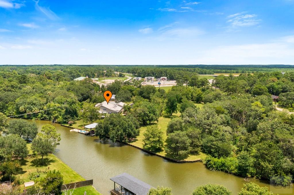 14009 West Hughes Road Dickinson, TX 77539 - Photo 47 of 54 an aerial view of ocean and residential houses with outdoor space