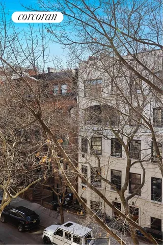 a car parked in front of a building