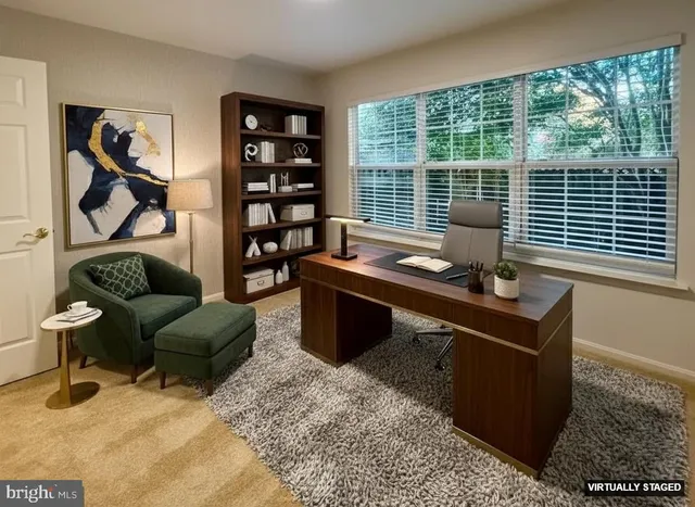 a room with furniture and a window