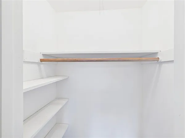 a close up of a shelf