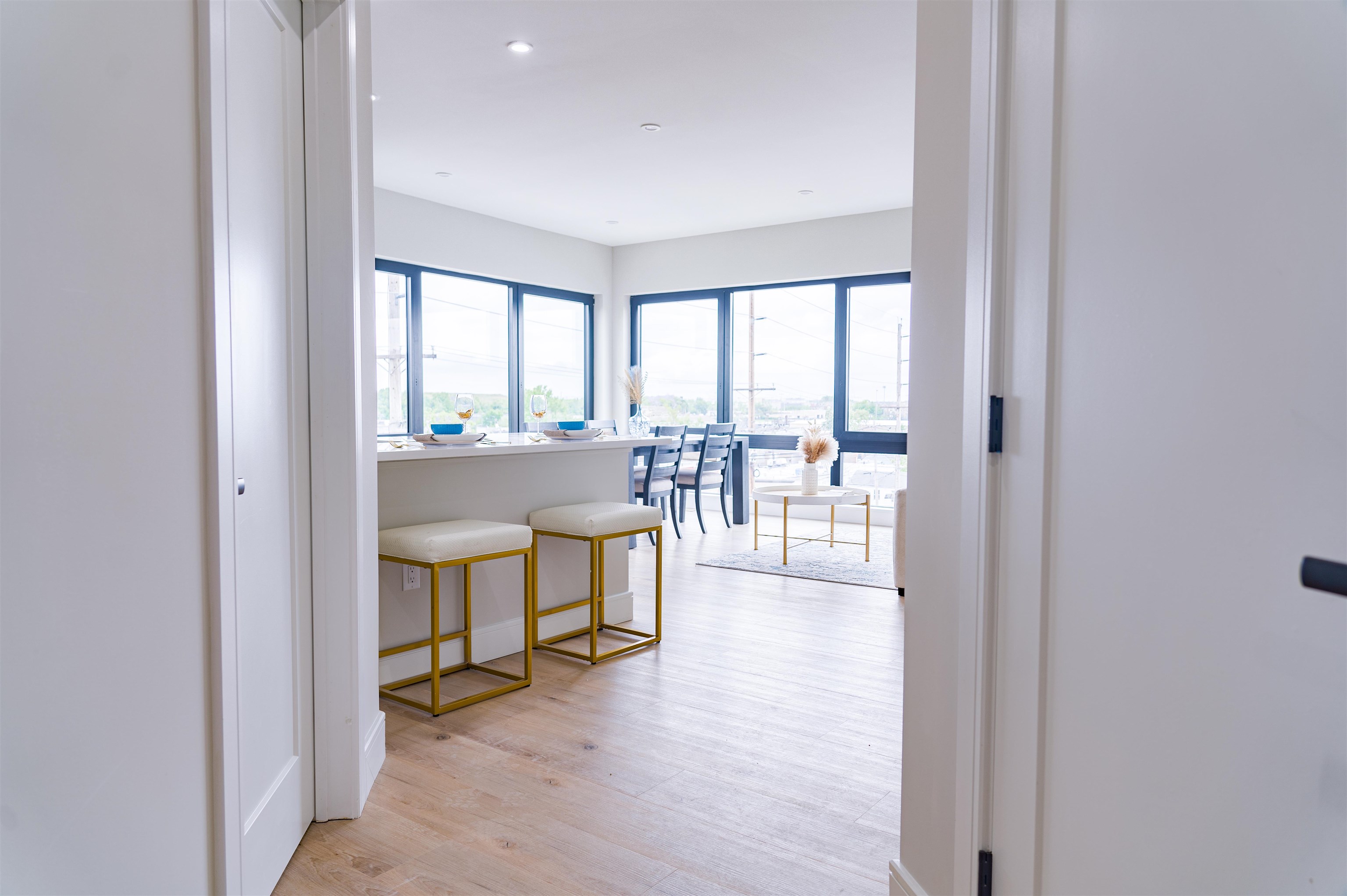 457 Schuyler Avenue, Unit 209 Kearny, NJ 07032 - Photo 14 of 37 a view of a livingroom with furniture and floor to ceiling window