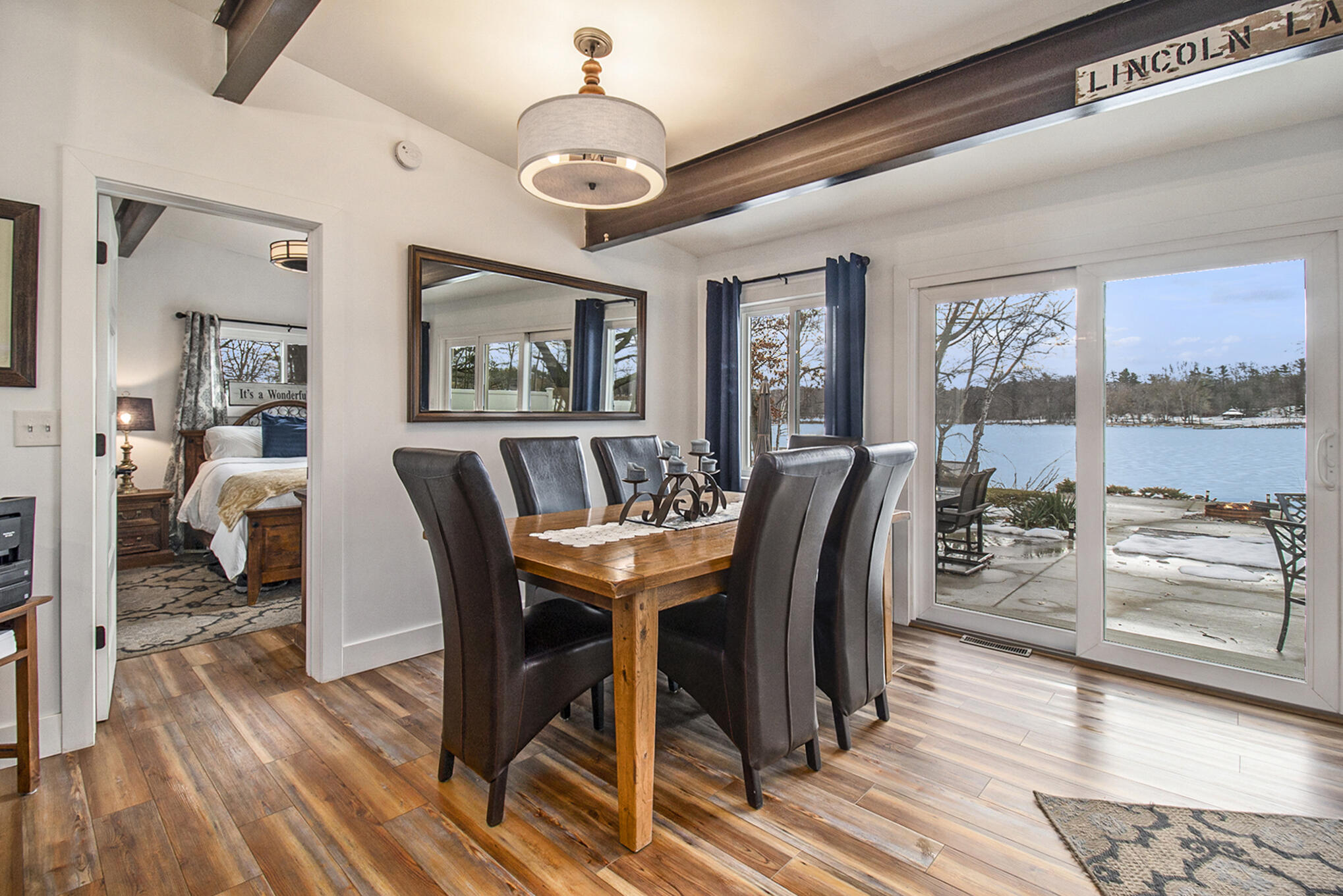 6959 Abrahamson Road Ludington, MI 49431 - Photo 8 of 54 Dining room with a great a view