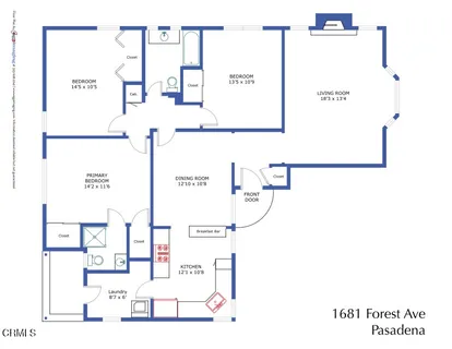 $1,199,000 | 1681 Forest Avenue, Pasadena, CA 91103