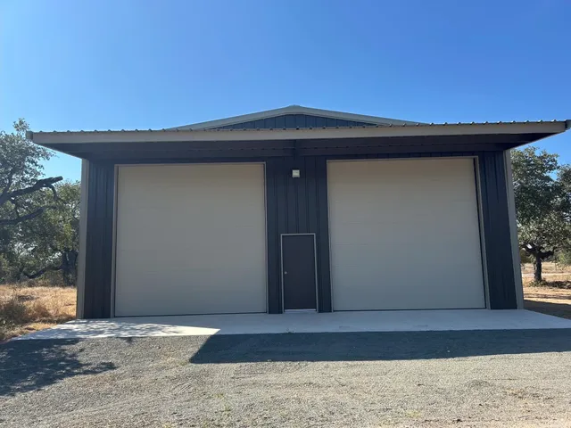 a view of wooden door