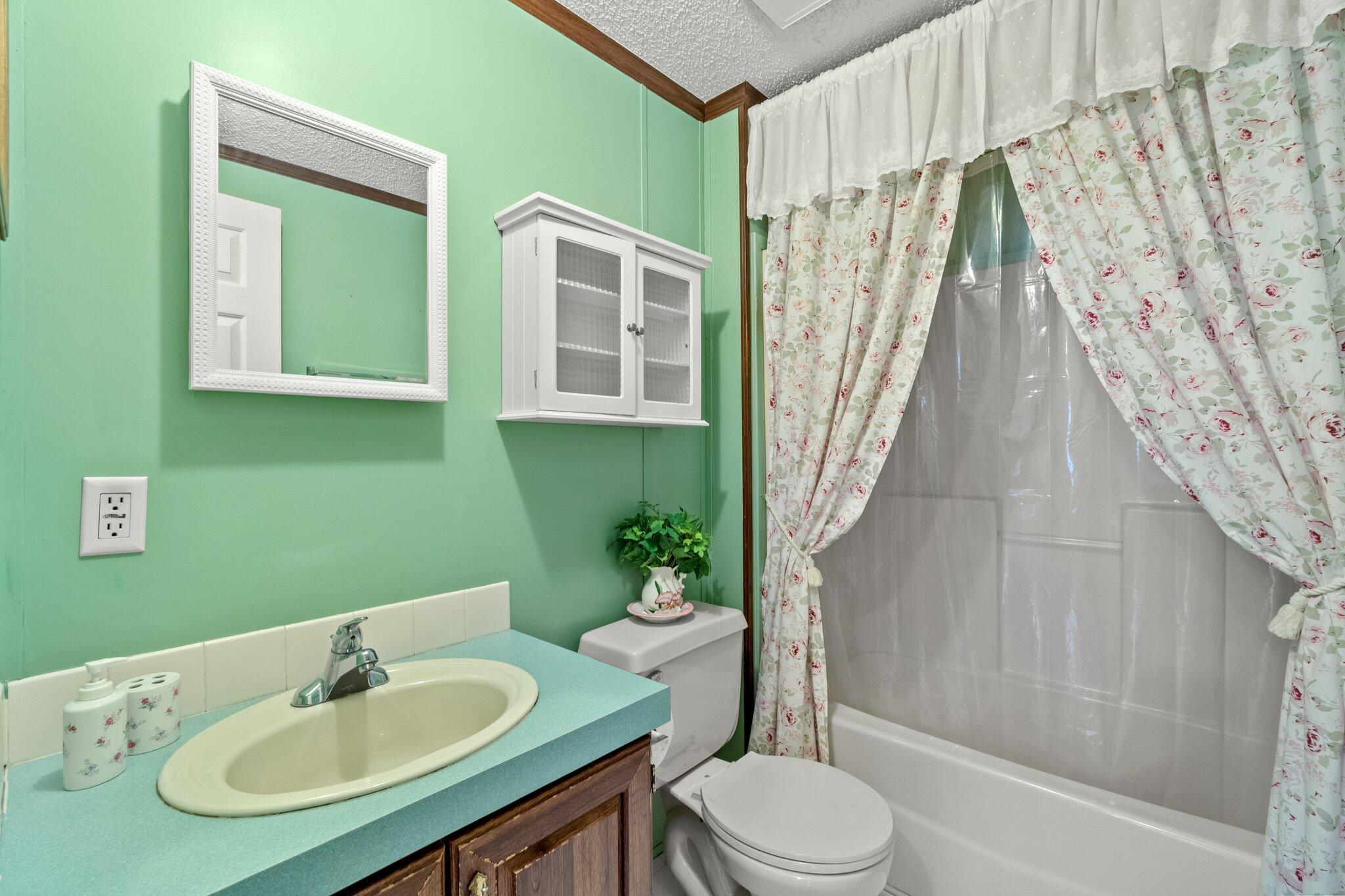 4281 Shell Landing Road Vernon, FL 32462 - Photo 28 of 55 a bathroom with a sink toilet and shower
