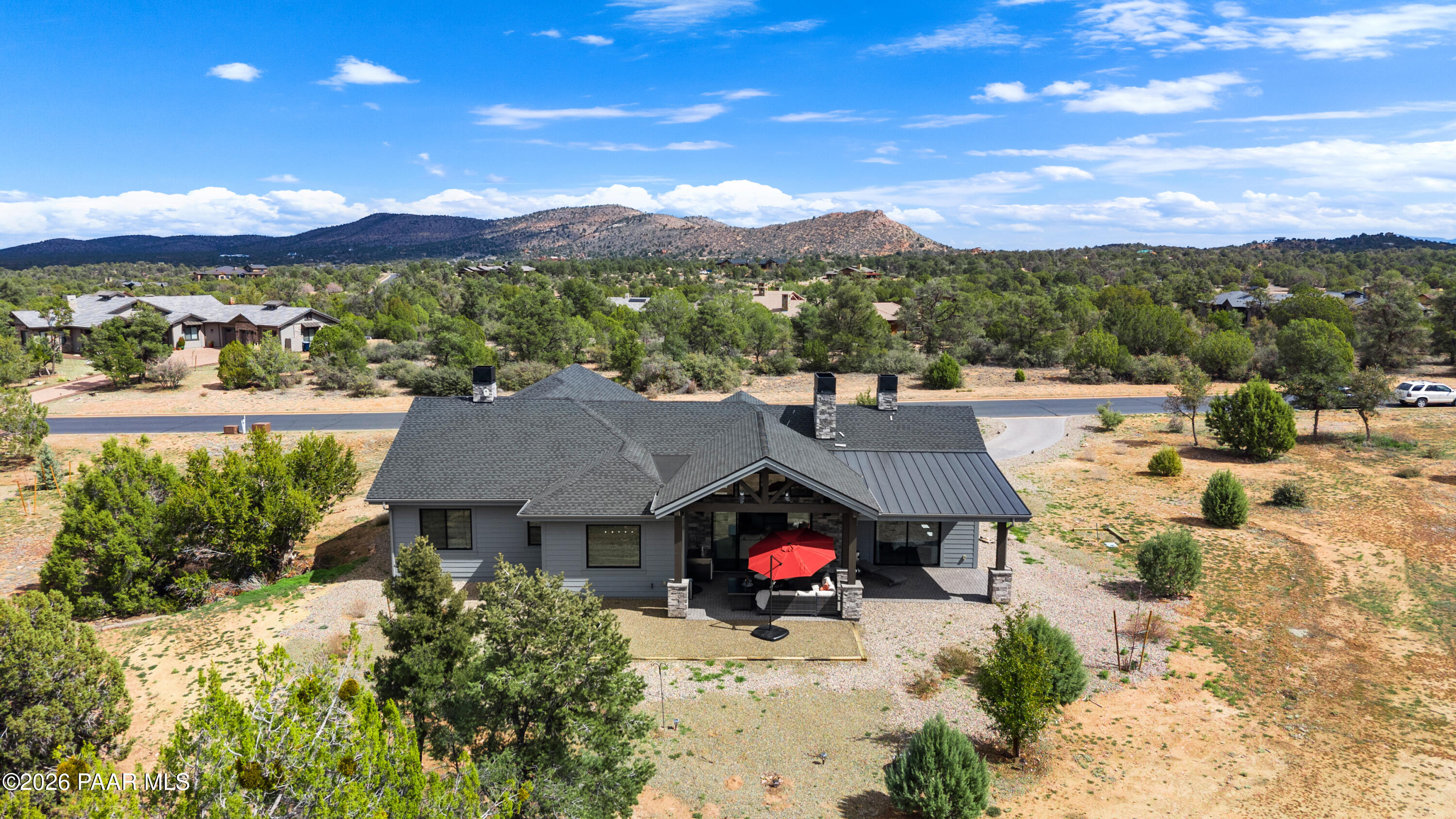 4810 West Three Forks Road Prescott, AZ 86305 - Photo 36 of 40 39-Aerial Back