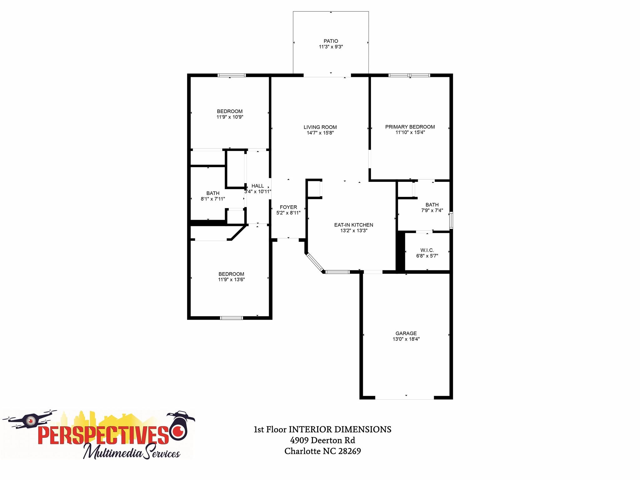 4909 Deerton Road Charlotte, NC 28269 - Photo 31 of 31 a picture of floor plan