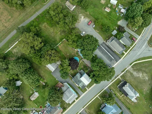 a view of a yard with plants