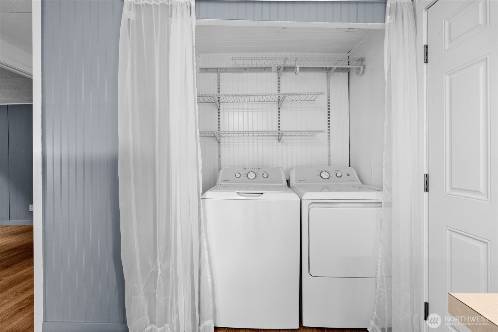18818 Slough Lane Southeast Yelm, WA 98597 - Photo 23 of 39 a utility room with dryer and washer